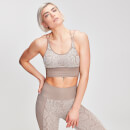 MP Women's Animal Snake Seamless Sports Bra - Desert - S