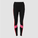 MP Women's Power Colour Block Leggings - Black/Danger - XS