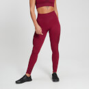 MP Women's Raw Training Ribbed Seamless Leggings - Plum - XS
