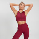 MP Women's Raw Training Ribbed Seamless Sports Bra - Plum - S