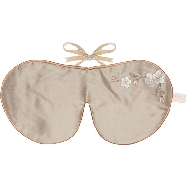 holistic silk lavender eye mask - bronze blossom