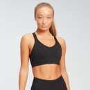 MP Women's Geo Print Placement Bra - Black - XS