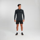 MP Men's Essential Long Sleeve Seamless T-Shirt - Carbon Marl - XXL