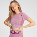 MP Women's Curve Crop Short Sleeve T-Shirt - Deep Pink - XXS