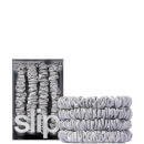 Slip Pure Silk Skinny Scrunchies - Silver
