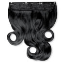 LullaBellz Thick 16 1-Piece Curly Clip in Hair Extensions - Jet Black