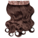 LullaBellz Thick 20 1-Piece Curly Clip in Hair Extensions - Chestnut