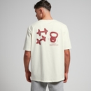 MP男士Tempo节奏系列印花超大版型T恤 - 米白色/红色印花 - XS