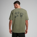 MP男士Tempo节奏系列印花超大版型T恤 - 橄榄绿 - XS