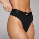 MP Women's Mid Rise Thong (5 Pack) - Black - M