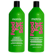 Matrix Food for Soft Hydrating 1000ml Shampoo and Conditioner with Avocado Oil and Hyaluronic Acid for Dry Hair Duo