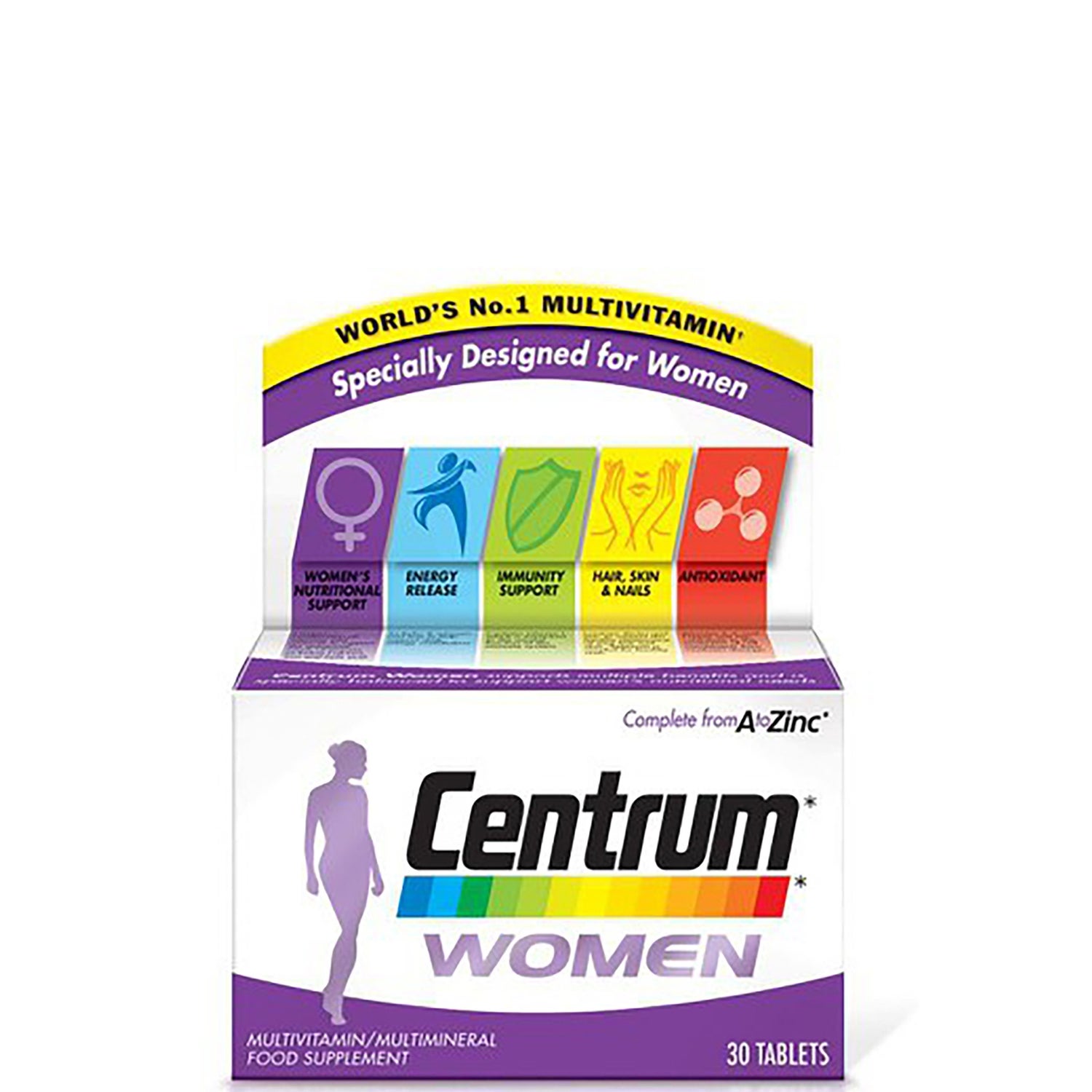 Centrum女性复合维生素片（30片）