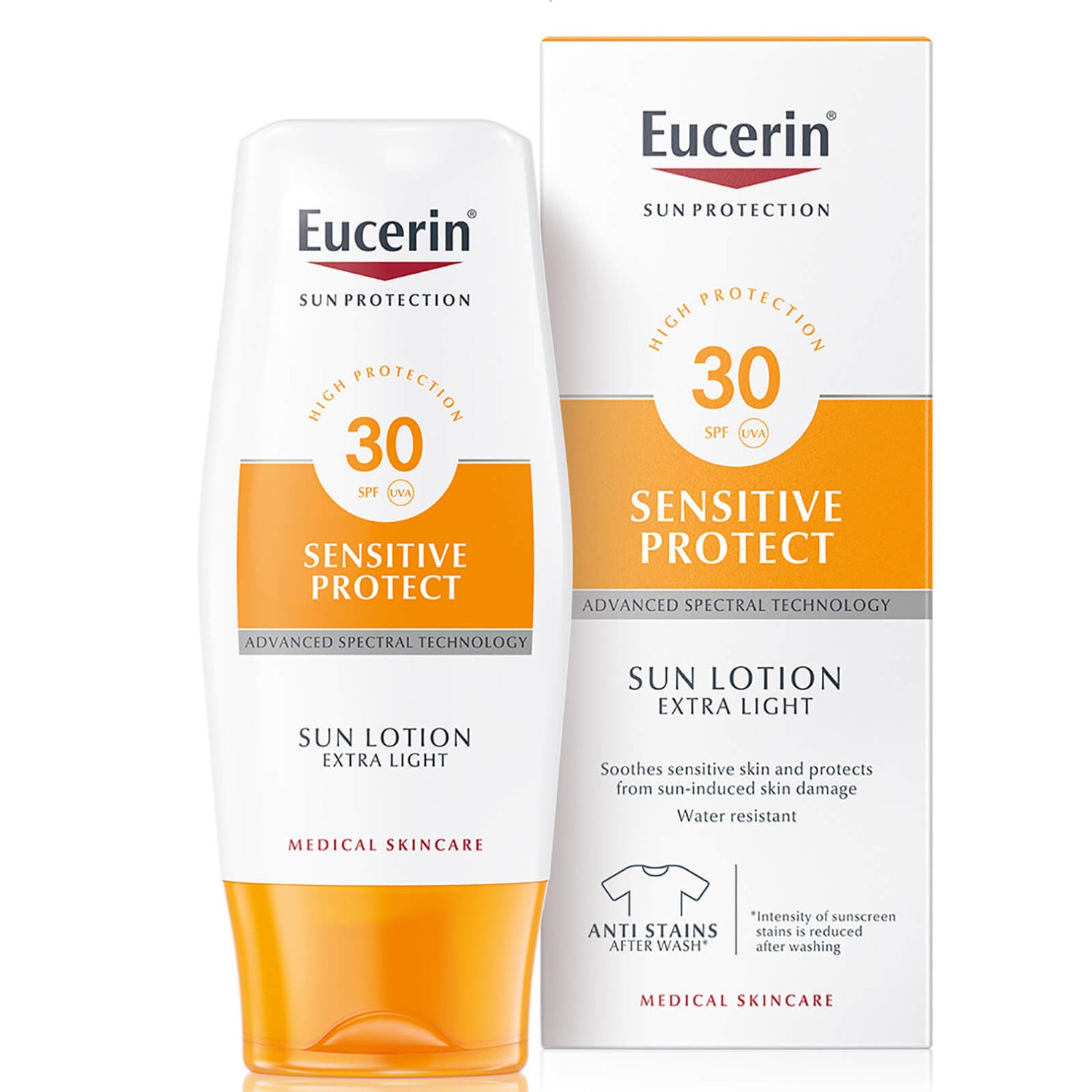 Eucerin®防晒霜SPF30 敏感肌肤防晒露 (150ml)
