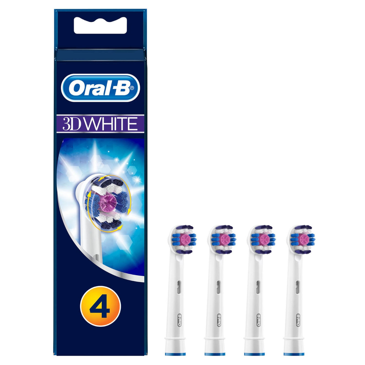 Oral-B Pro White Toothbrush Head Refills (x4)