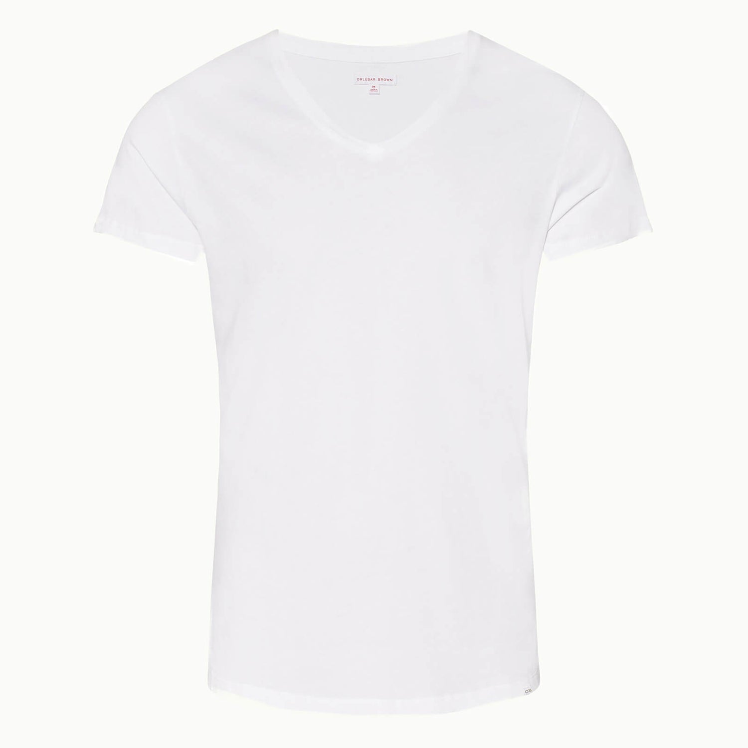 Ob-V 系列定制款 V 领 T 恤 - 白色