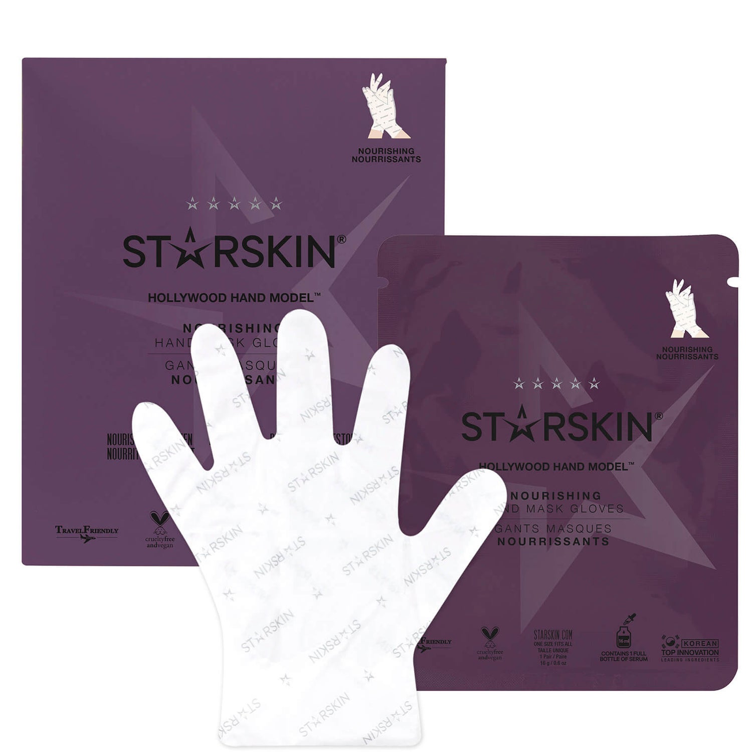 STARSKIN Hollywood Hand Model™ 双层滋养手膜手套