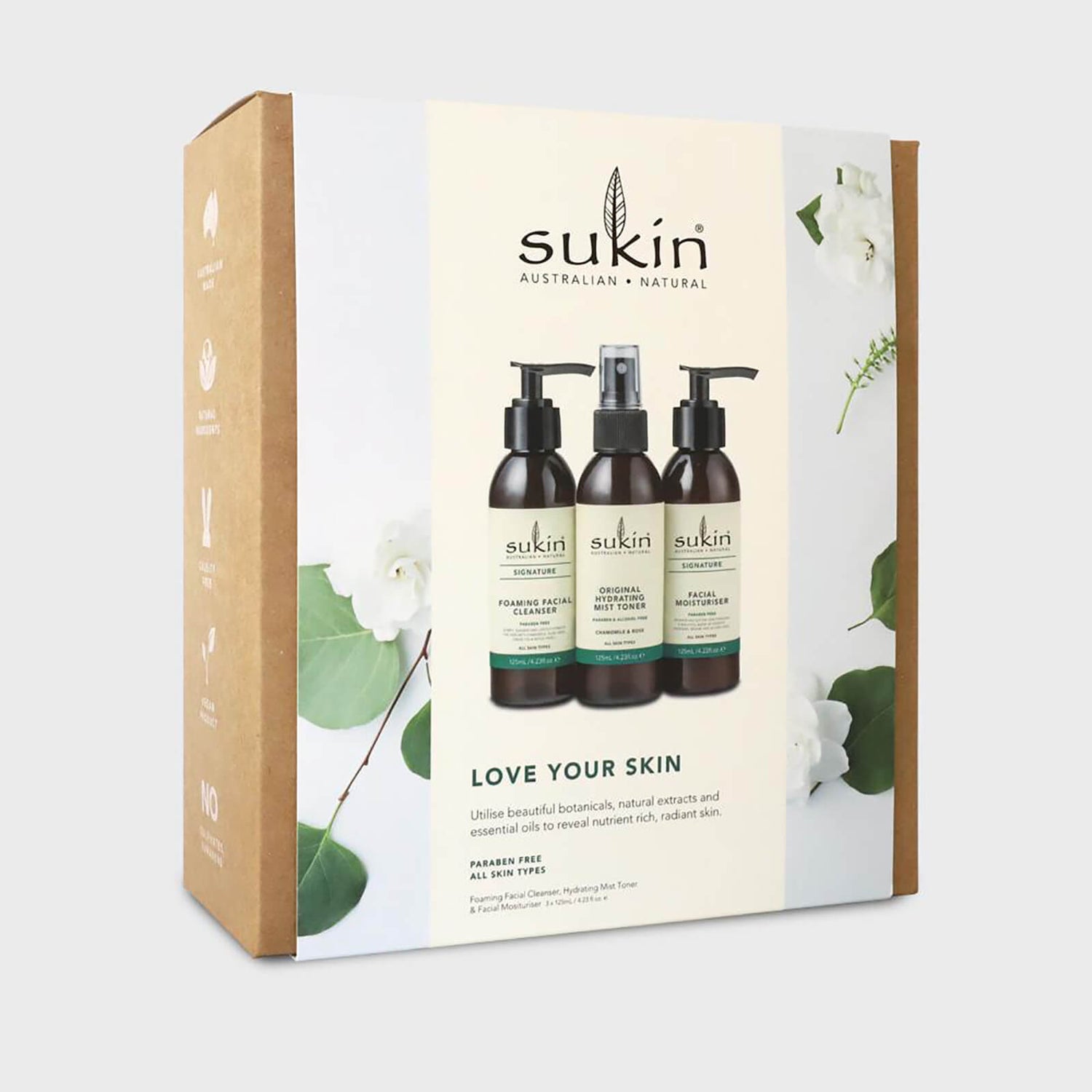 Sukin Love Your Skin Cleanse, Tone and Moisturise Kit