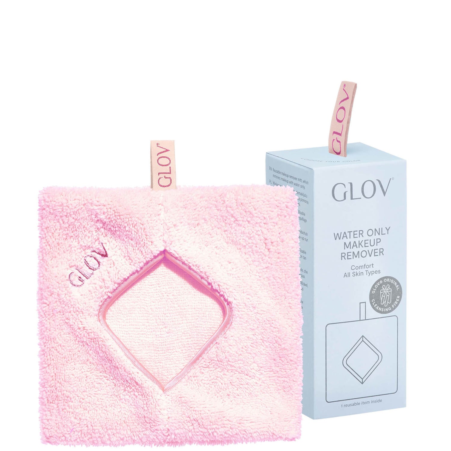 GLOV® 舒适款清水卸妆巾 | 腼腆粉