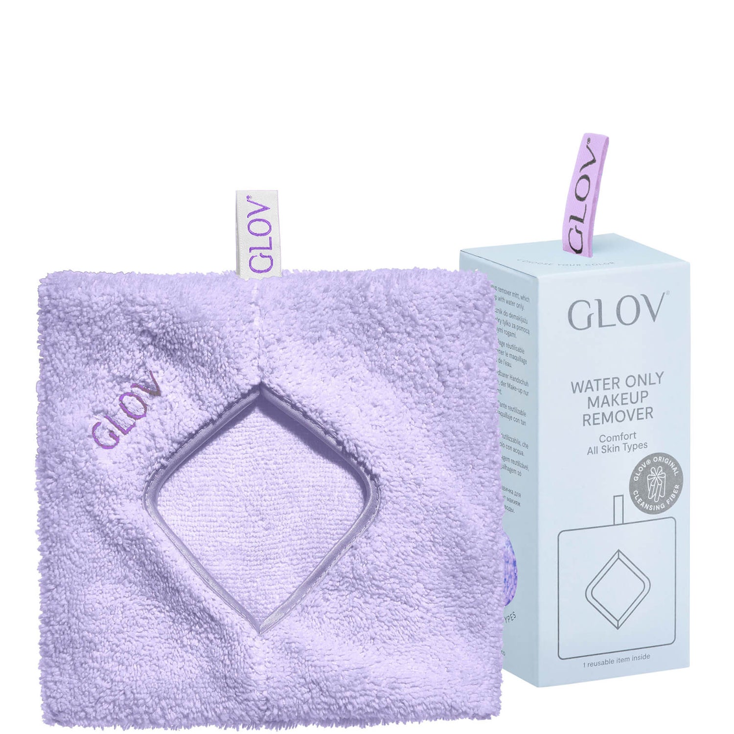 GLOV® 舒适款清水卸妆巾 | 莓果紫