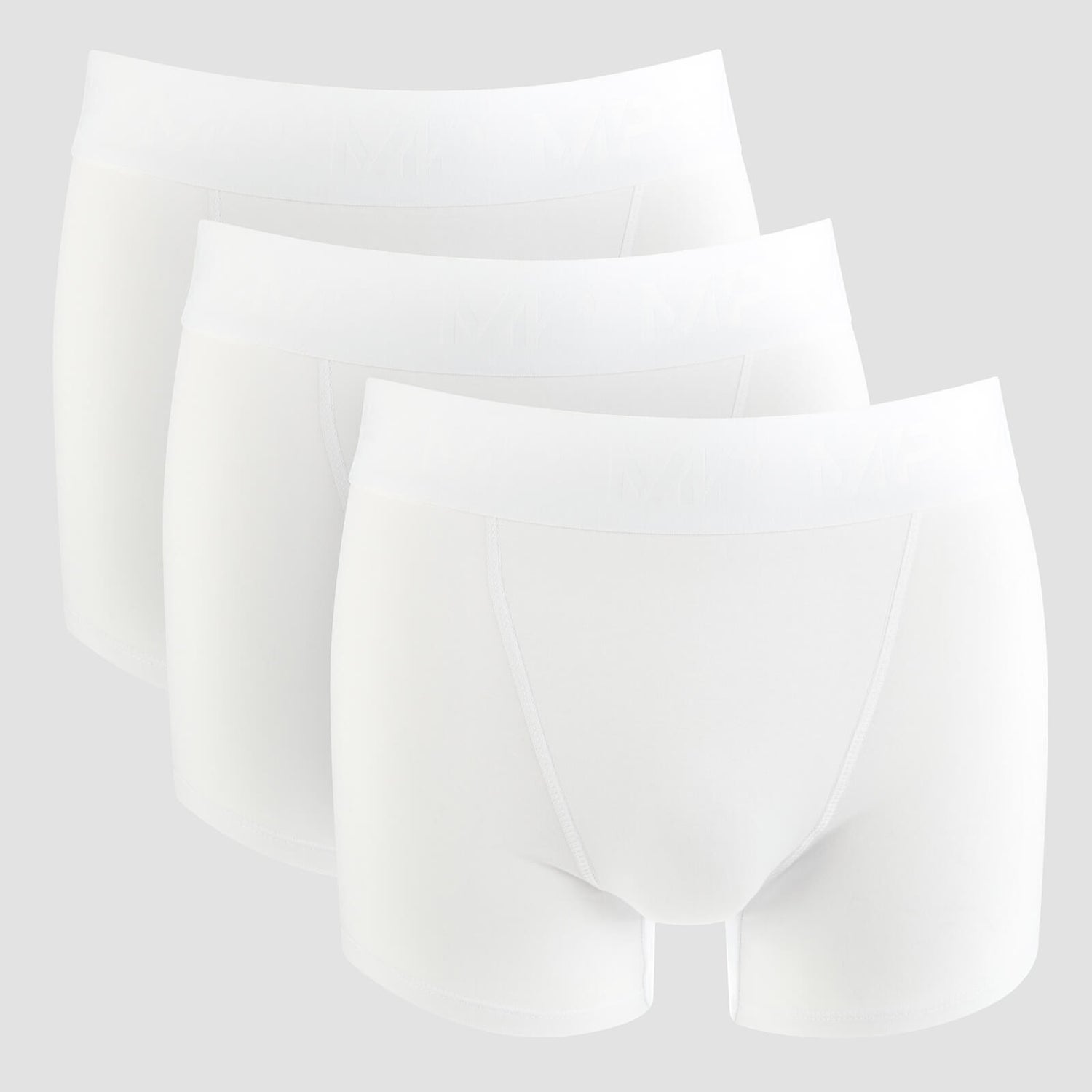 MP男士基本训练裤-白色（3条）。 - XS