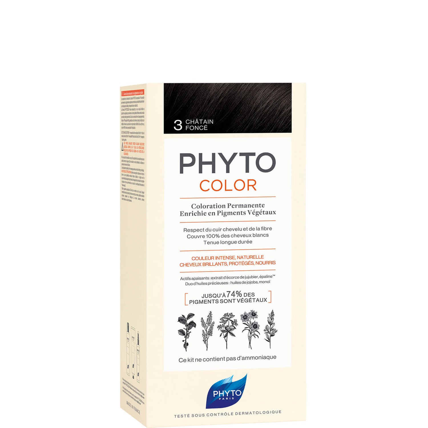 Phyto Hair Colour by Phytocolor - 3 Dark Brown 180g