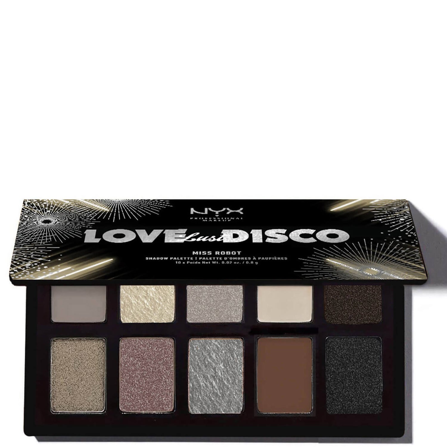 NYX Professional Makeup Love Lust & Disco Miss Robot Eyeshadow Palette