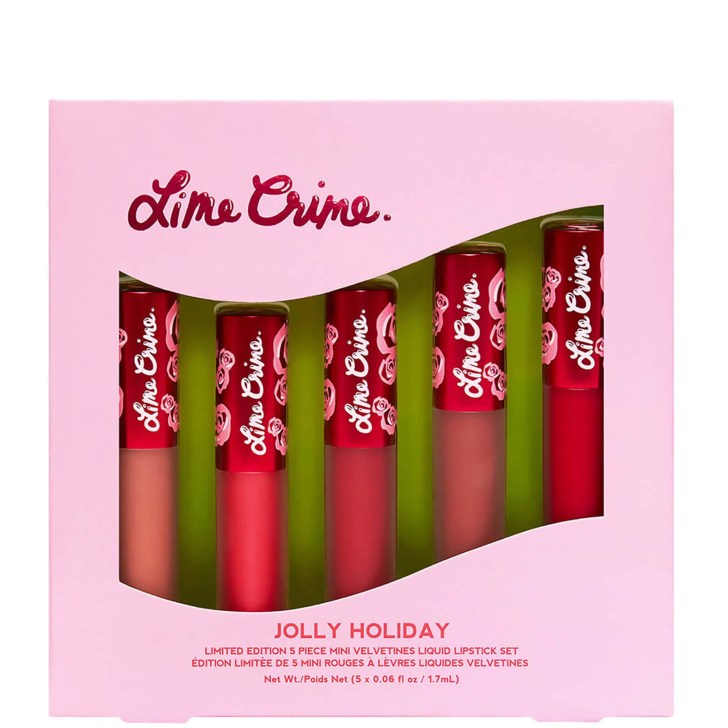 Lime Crime Jolly Daze - 5 Piece Mini Velvetines Set 8.5ml
