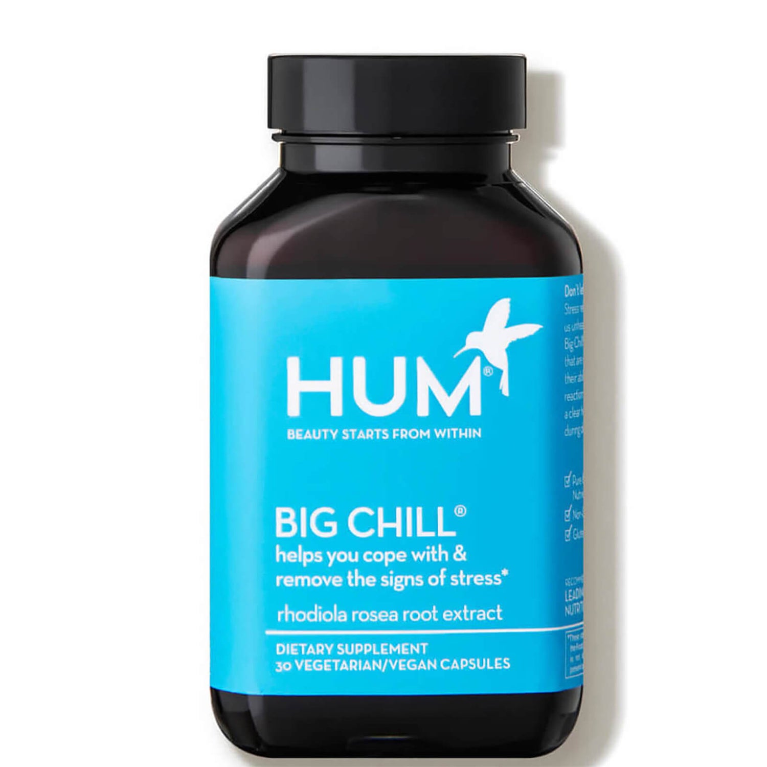 HUM Nutrition Big Chill Stress Supplement (30 Vegan Capsules, 30 Days)