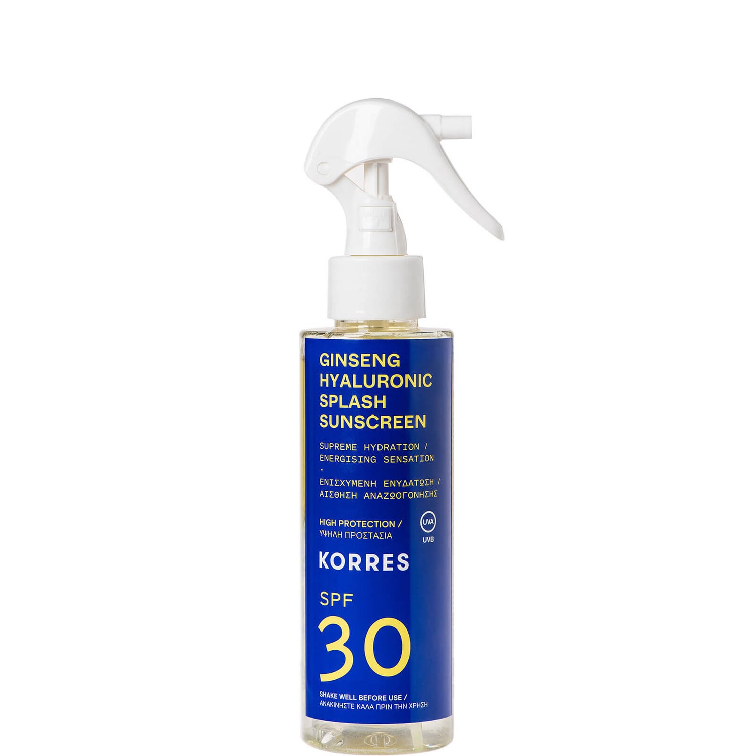 KORRES Ginseng Hyaluronic SPF30 Splash Sunscreen 150ml
