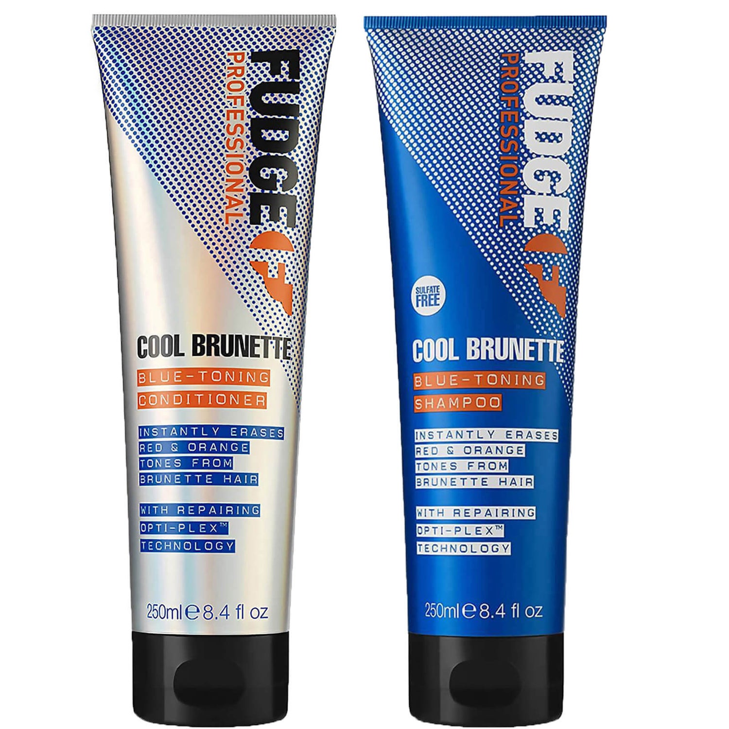 Fudge Cool Brunette Blue Toning Shampoo and Conditioner Bundle 250ml