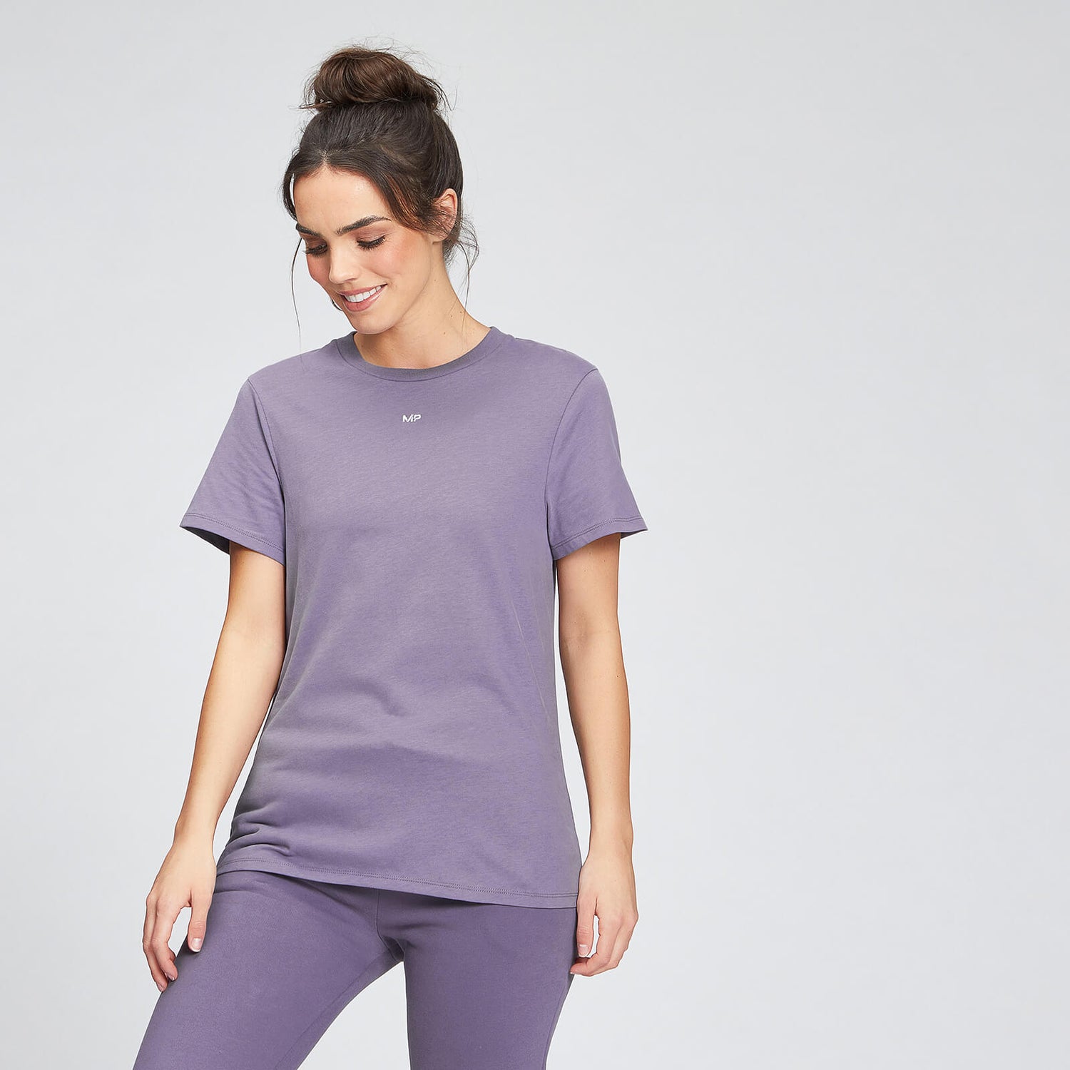 MP女式基本款T恤-烟熏紫 - XS