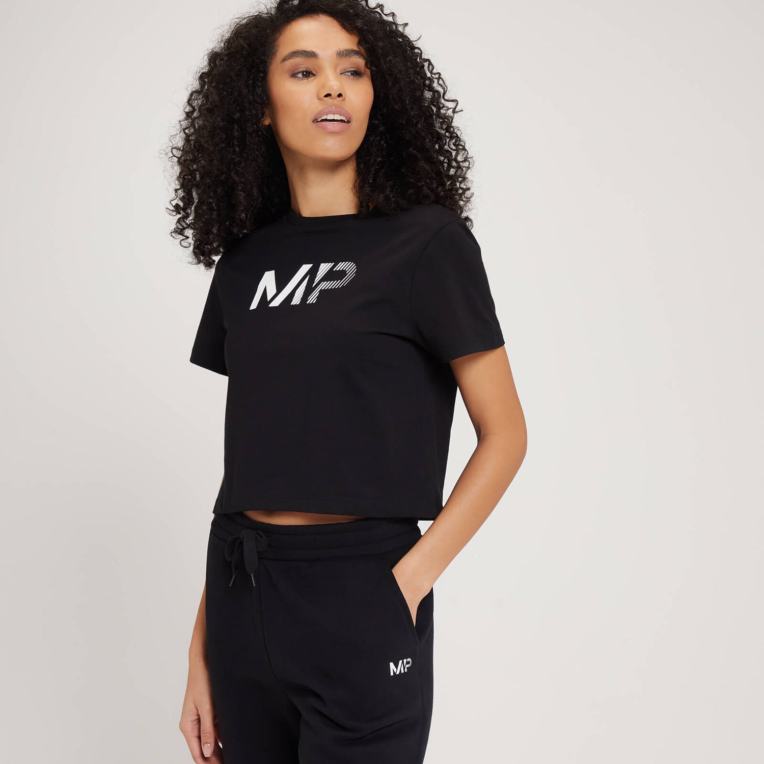 MP Fade Graphic褪色图案系列女士短T恤 - 黑色 - XS