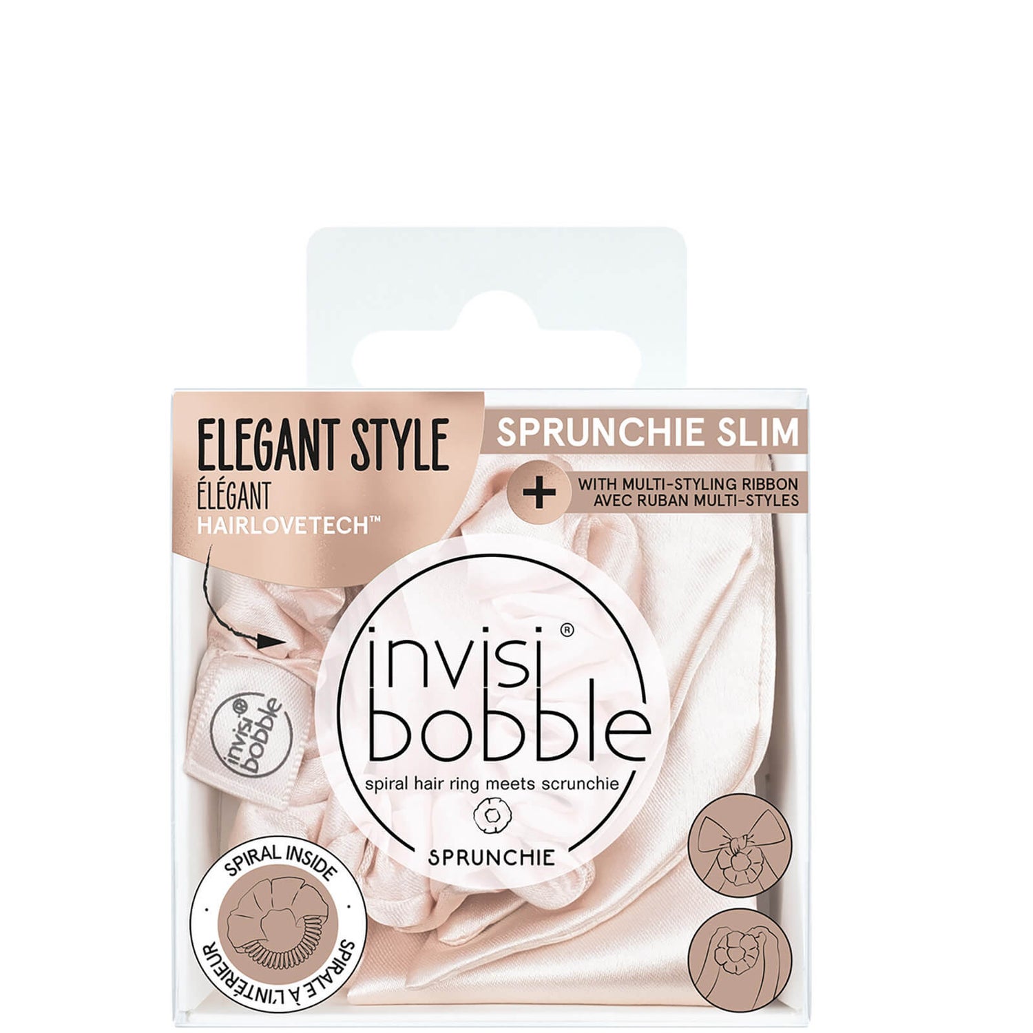 invisibobble Fashion Slim Sprunchie Satin Hair Bow