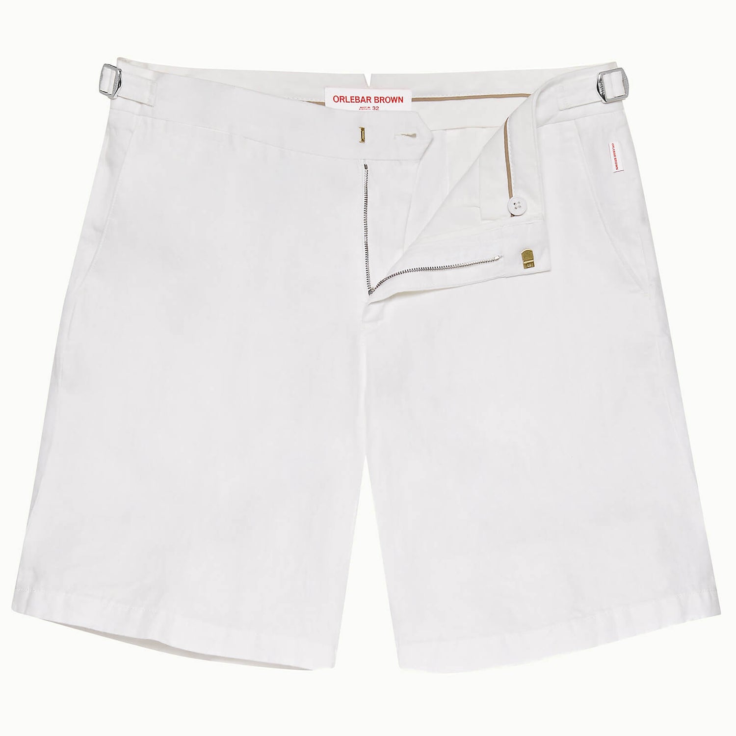 Norwich Linen 系列定制款亚麻棉短裤-白色