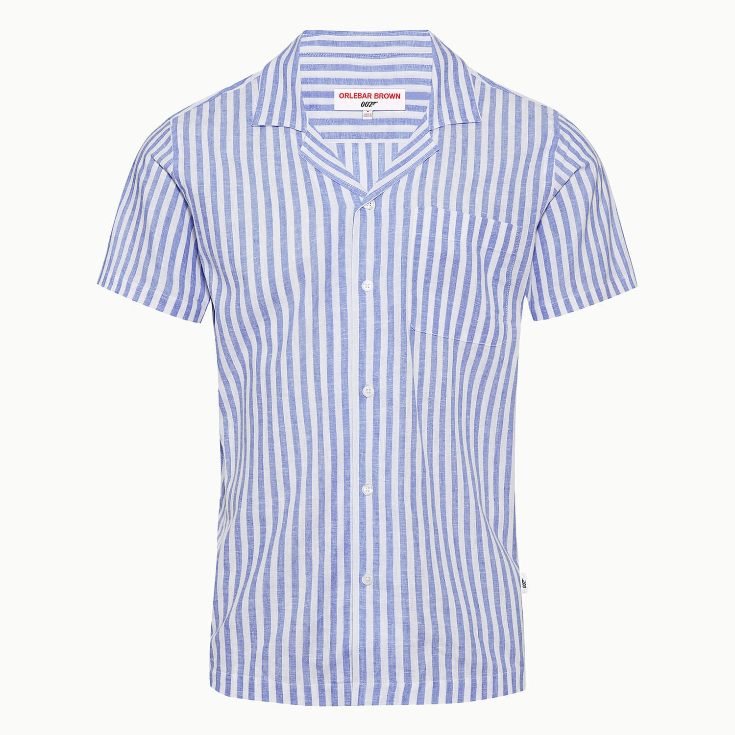 Thunderball Stripe Shirt 007 系列卡普里开领衬衫 - 海滨蓝/白色