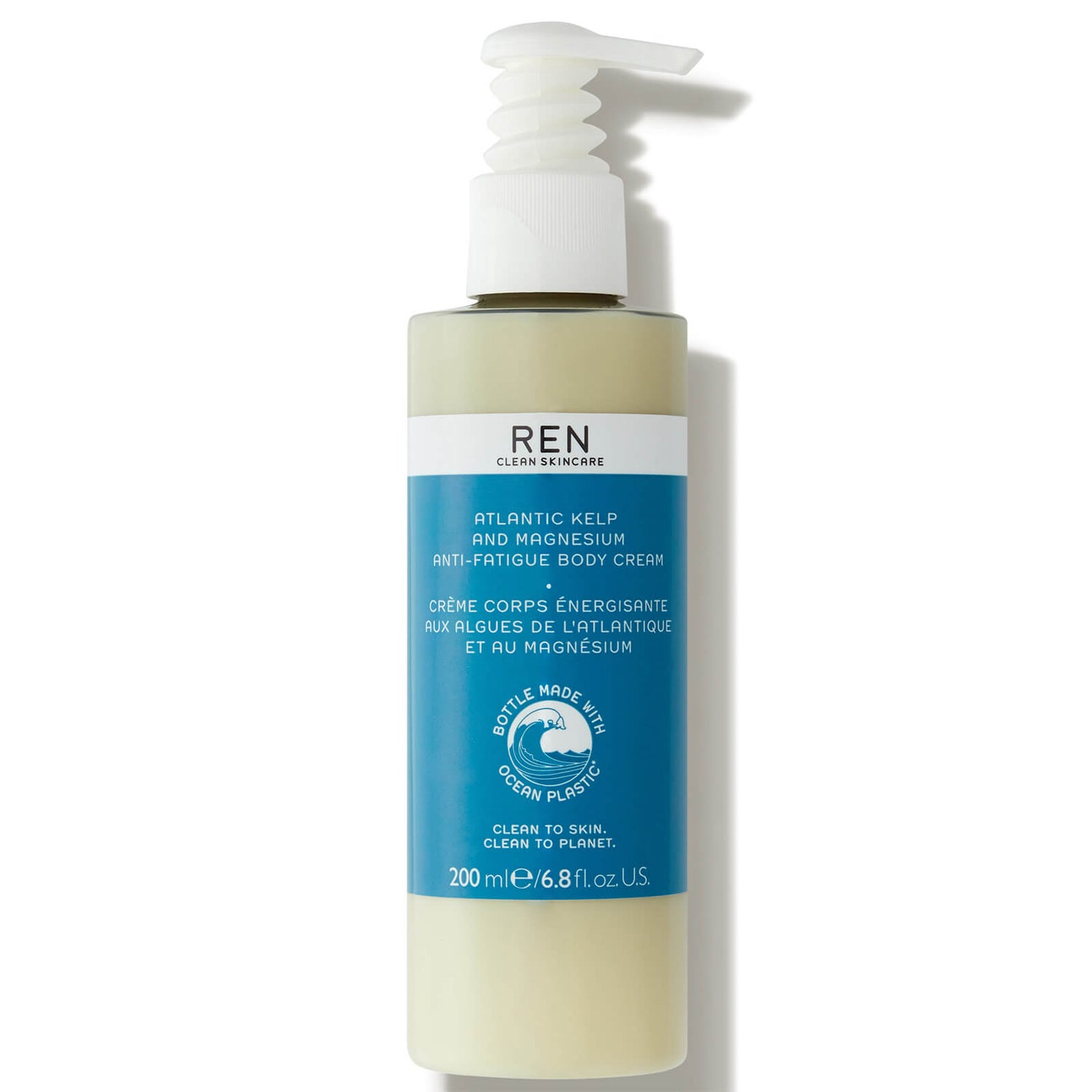 REN Clean Skincare Atlantic Kelp and Magnesium Body Cream 200ml