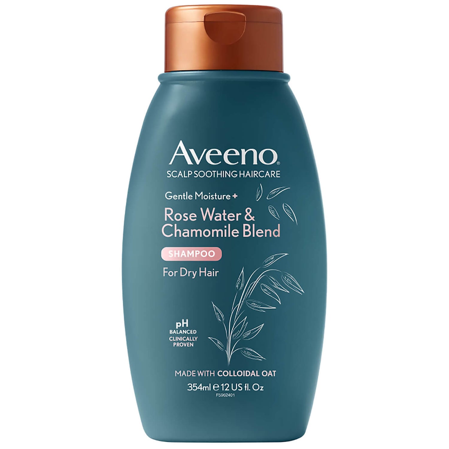 Aveeno Scalp Soothing Haircare Gentle Moisture Rosewater and Chamomile Shampoo 354ml