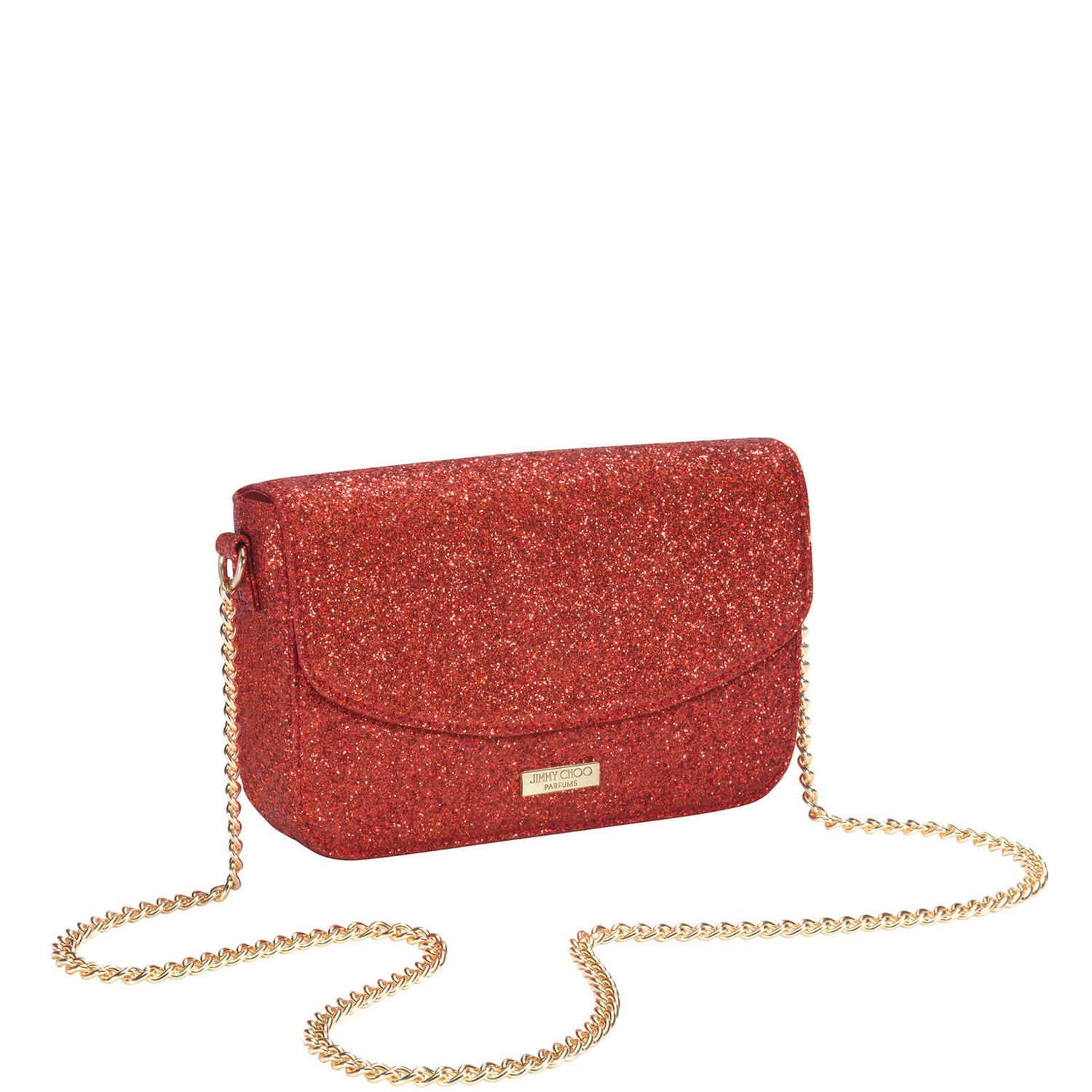 Jimmy Choo I WANT CHOO Red Glittery Evening Bag