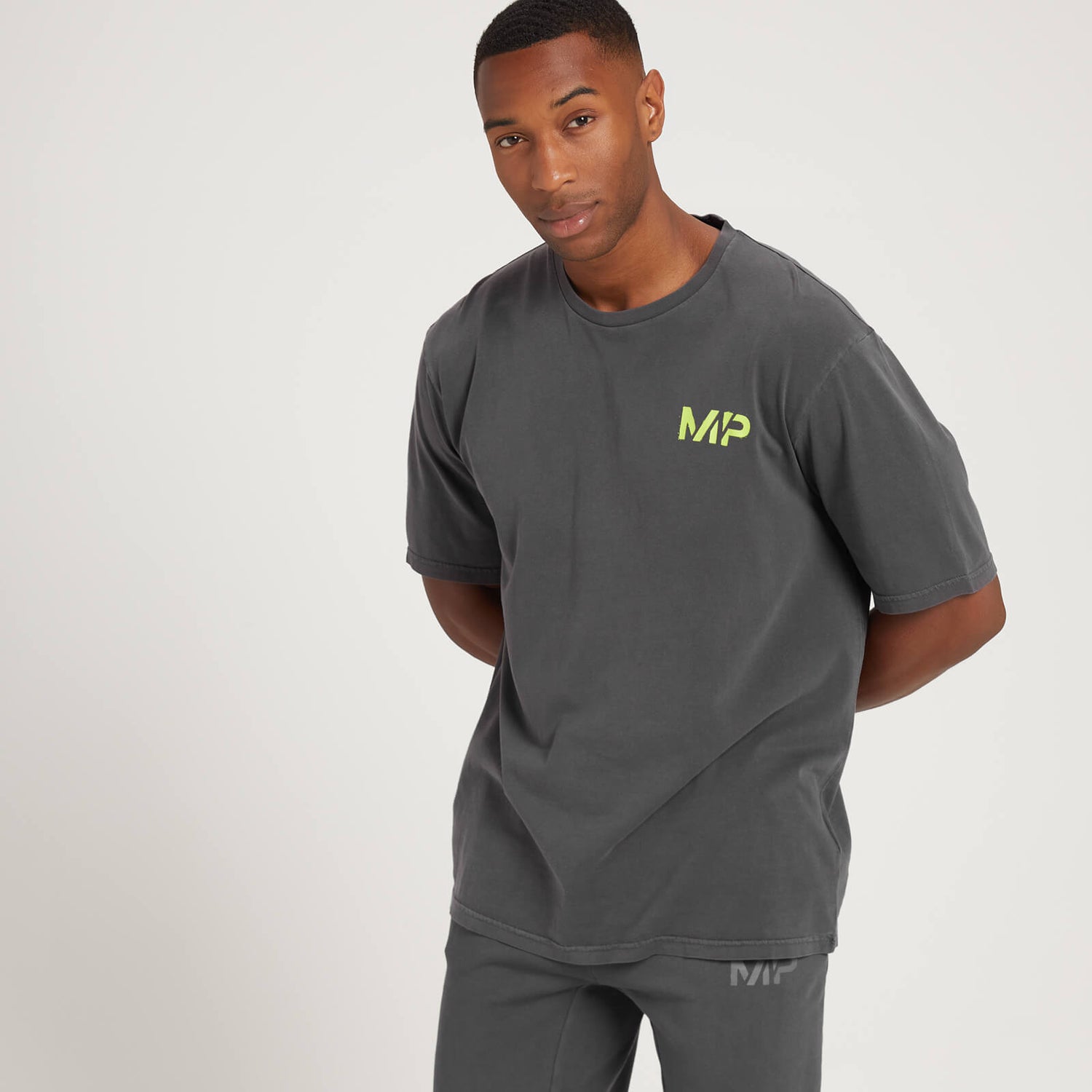 MP男士Adapt系列水洗超大版短袖T恤 - 铅灰