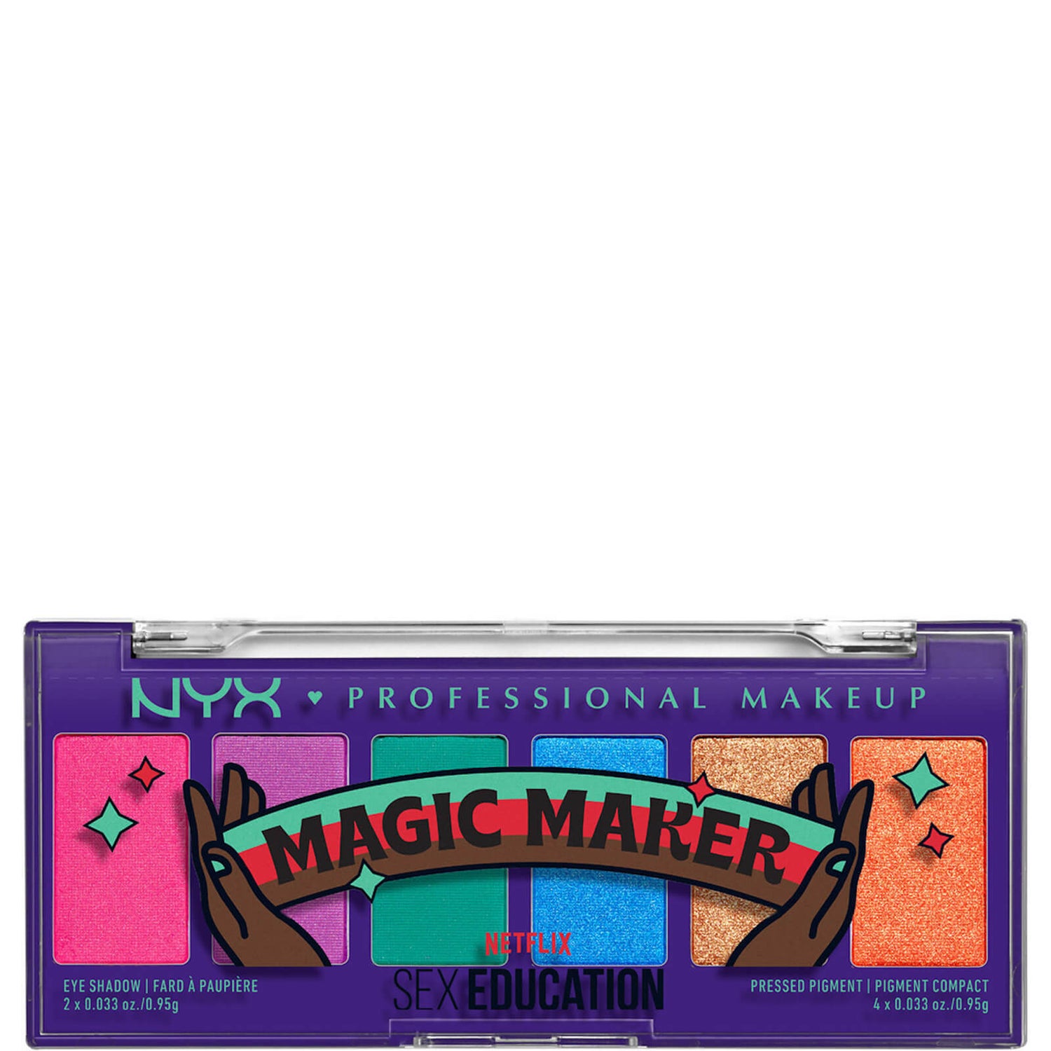 NYX专业彩妆联名Netflix的《性教育》限量版 "魔术师 "眼影盘