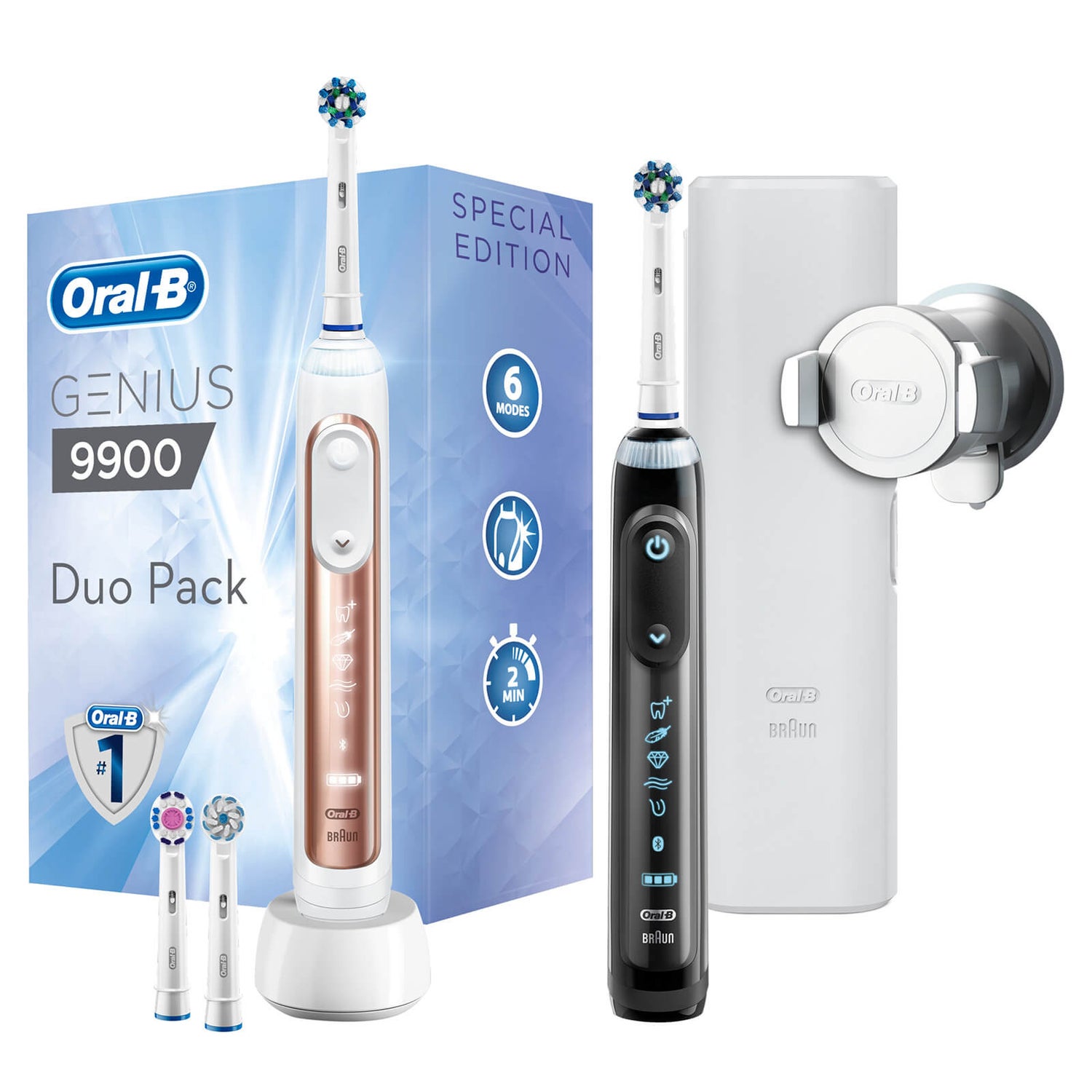 Oral B Genius 9900 Electric Toothbrush (2 Pack)