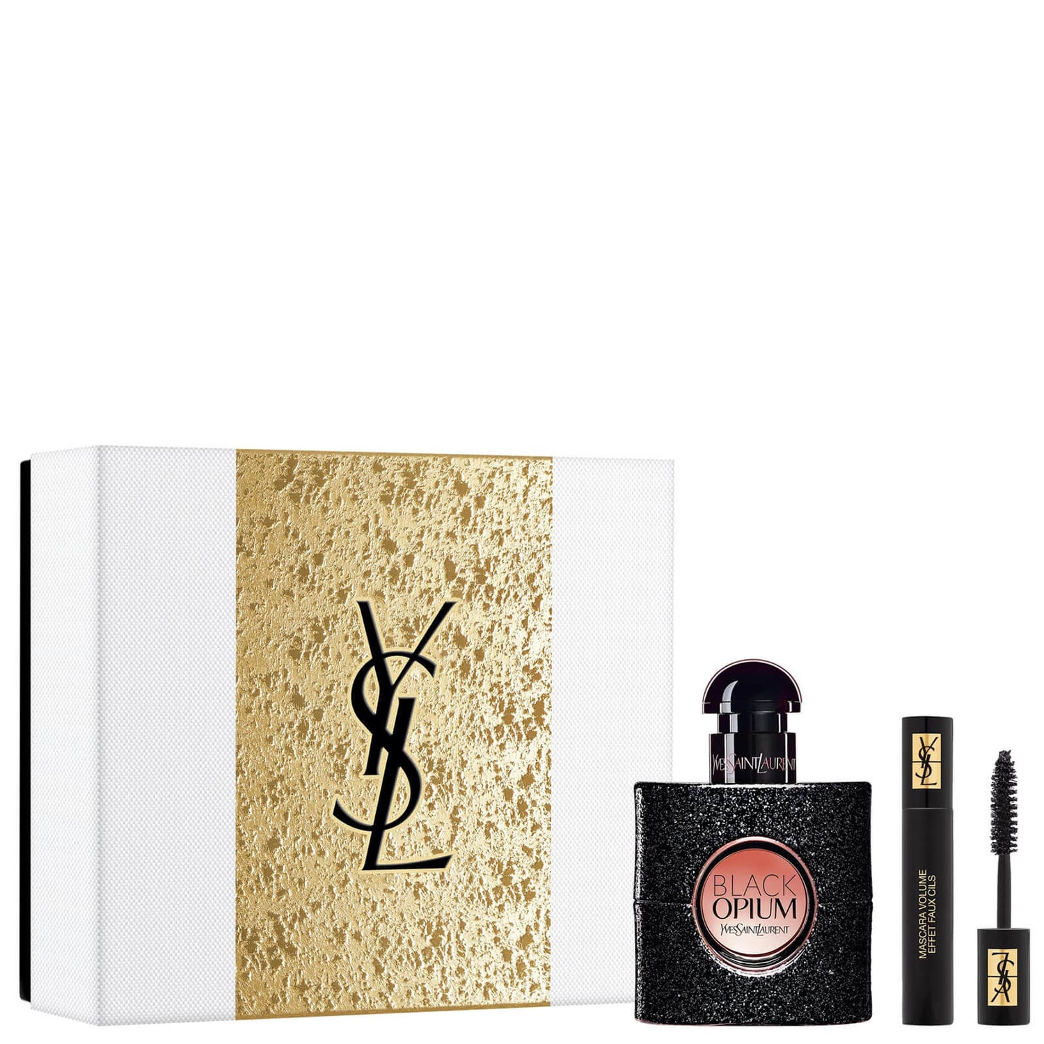 伊夫-圣罗兰黑色鸦片香水30毫升和睫毛膏礼品套装