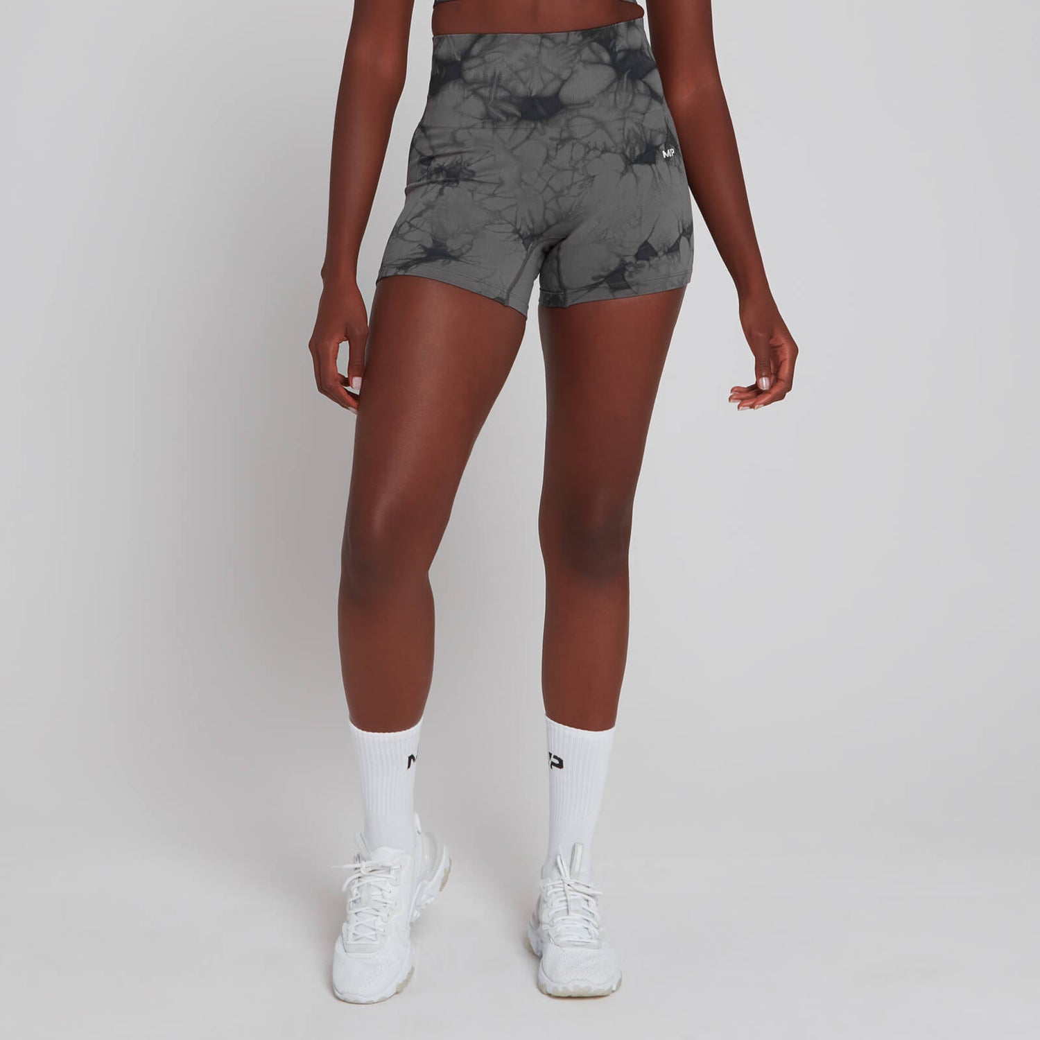 Shape Seamless Ultra塑形无缝升级系列女士热裤 - 黑色扎染