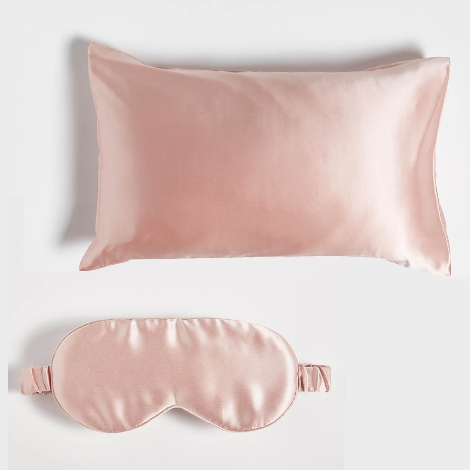ïn home 100% Silk Pillowcase and Eye Mask Bundle - Pink