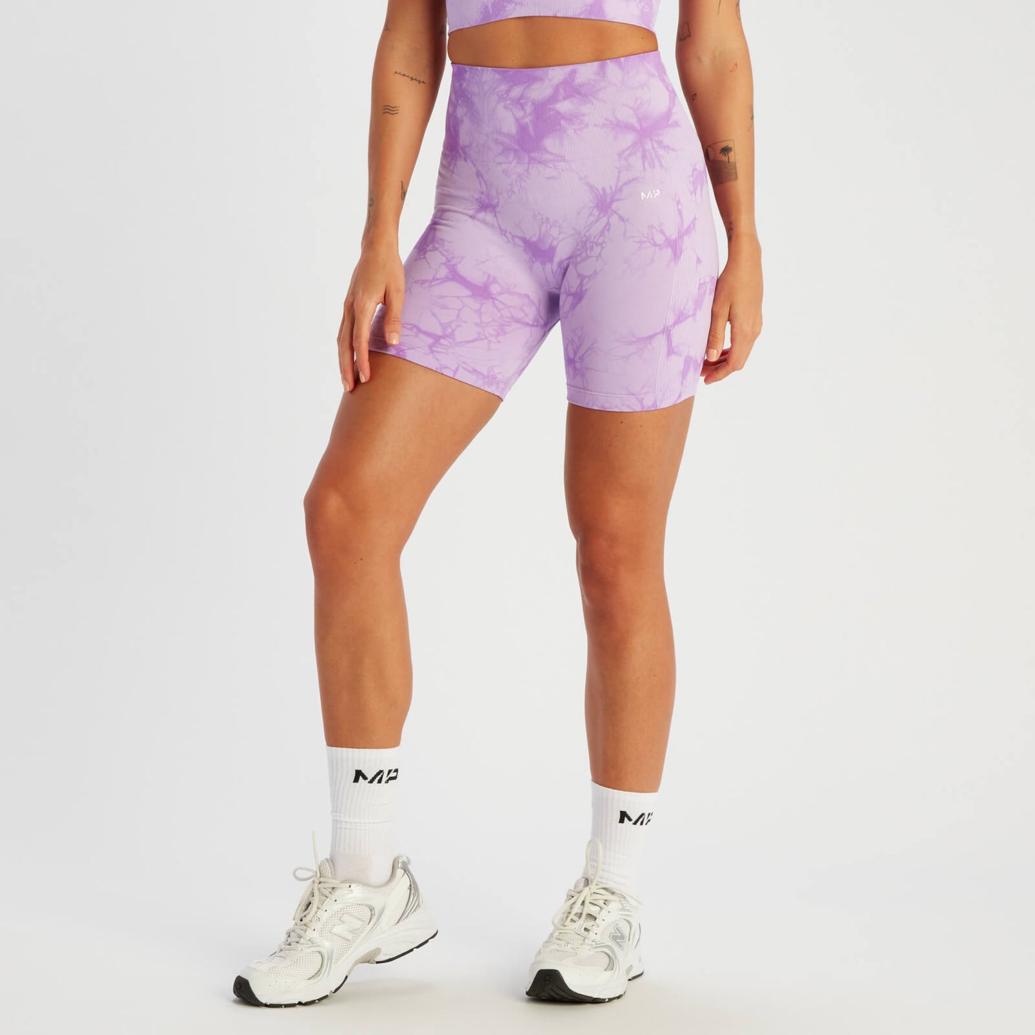 MP Women's Shape Seamless Cycling Shorts - Purple - XS