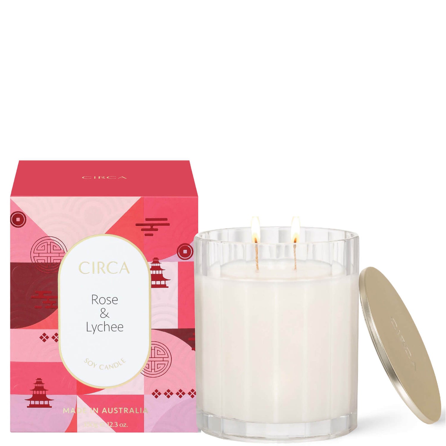 CIRCA Rose and Lychee Lunar New Year Candle 350g