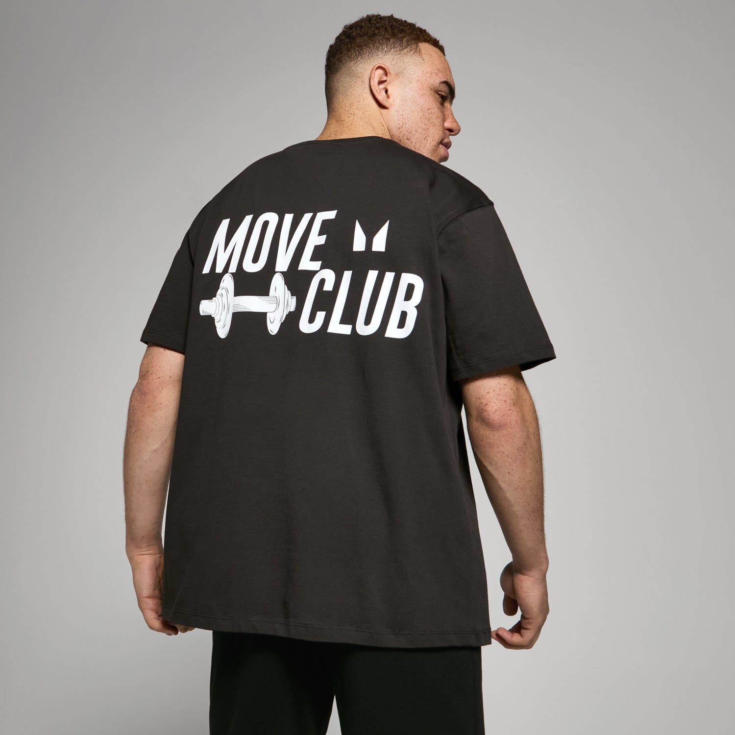 Move Club传承系列超大版T恤 - 水洗黑 - XXS - XS