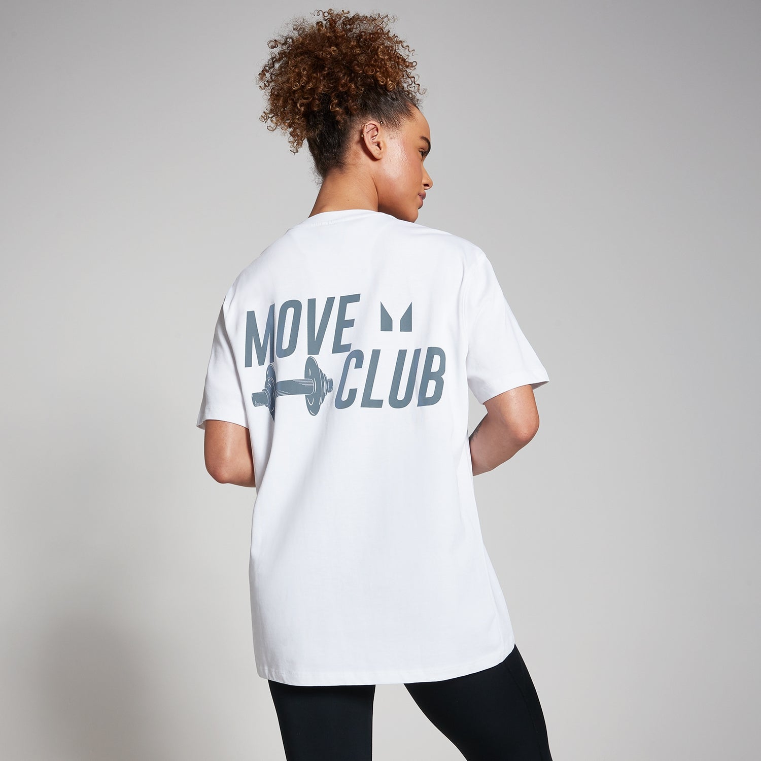 Move Club传承系列超大版T恤 - 白色 - S-M