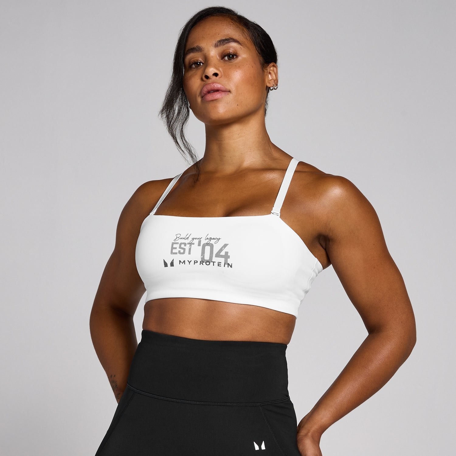 MP Women's Origin Graphic Training Sports Bra - White - XS