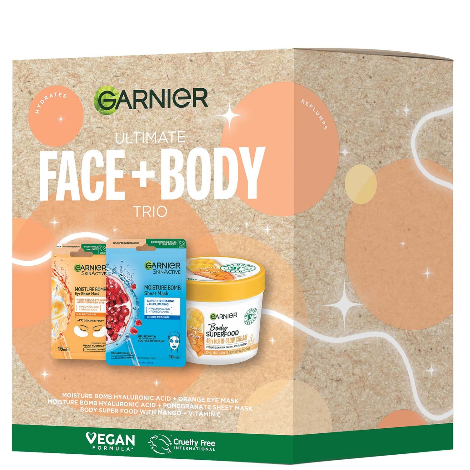 Garnier Ultimate Face and Body Trio Giftset